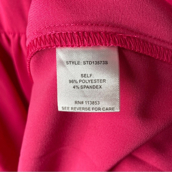 NWT SUGARLIPS Sweet Nothing Tiered Midi Dress  in Fuchsia Pink Size Medium - Picture 10 of 16